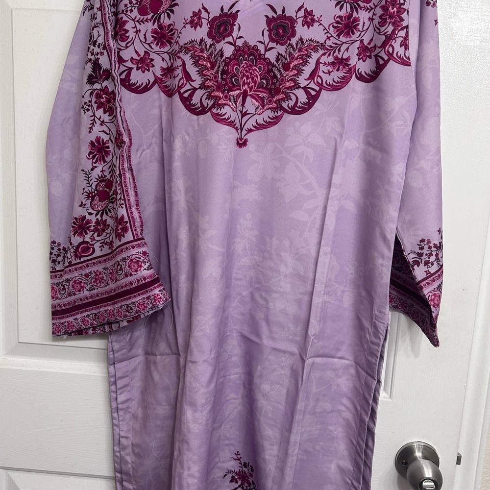 Elegant Purple Floral Maxi Dress